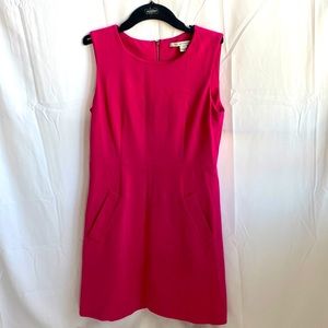 Diane Von Furstenberg sleeveless dress, size 8, color pink